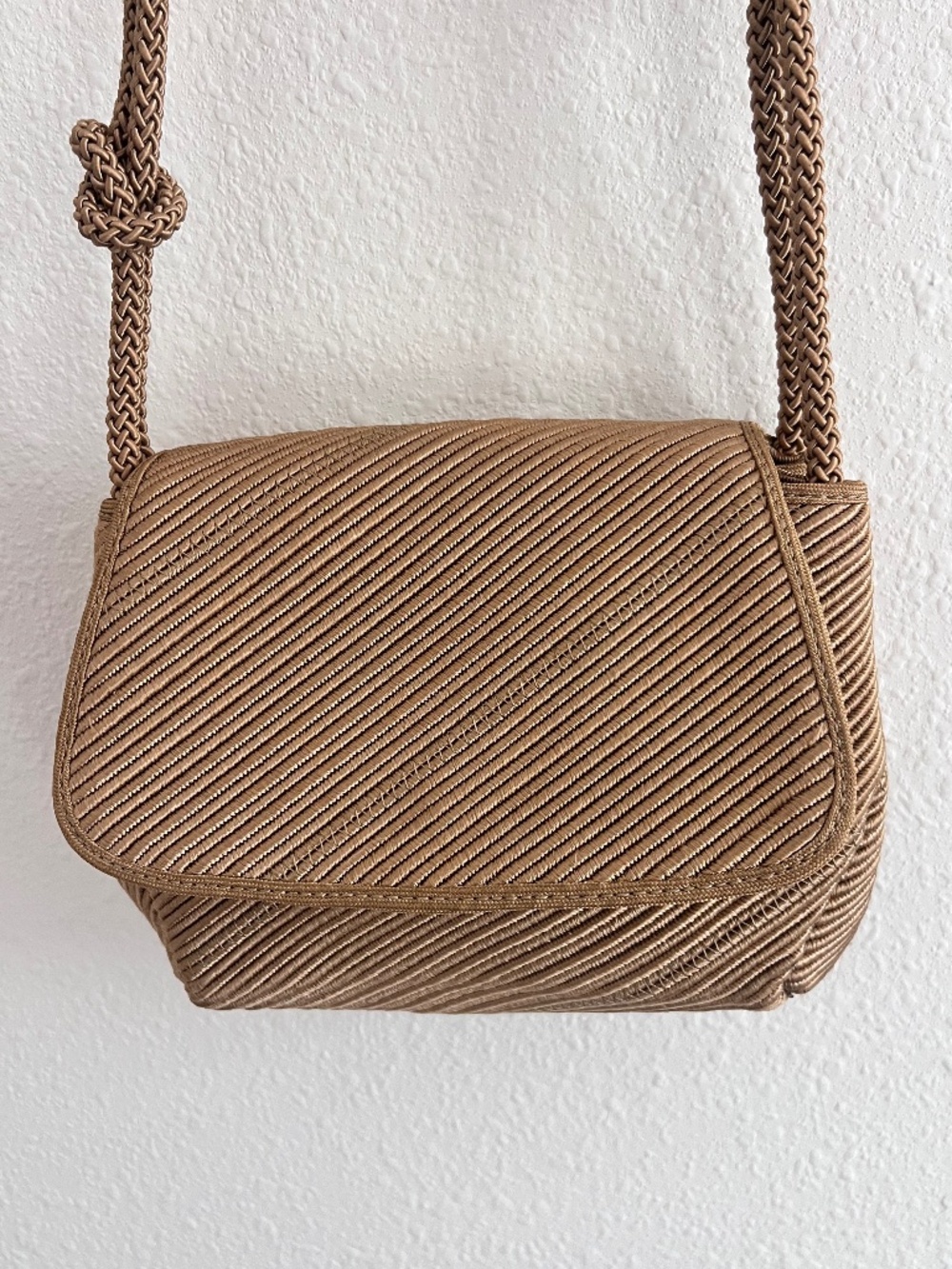 De Vecchi Hamilton Hodge Cord Crossbody Bag Italy